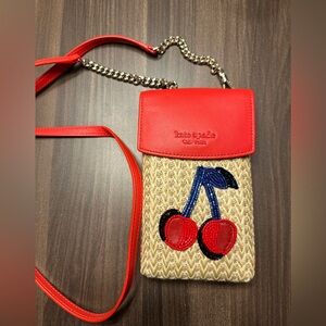 NWOT Kate Spade ♠️ small cherry crossbody